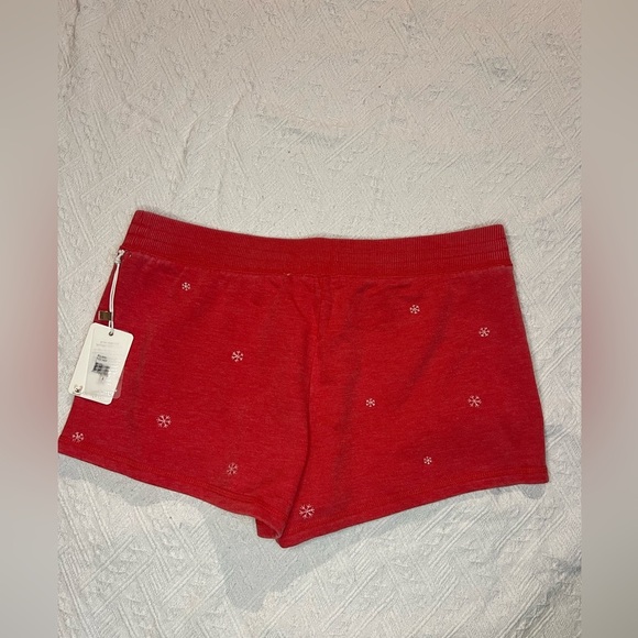 PJ Salvage Drawstring Embroidered Joyful Snowflake, size Large in “Red Hot”, NWT - Picture 4 of 9